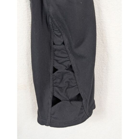 Athleta Power X's and O's Capri Leggings Black Women's Size Medium - Picture 5 of 13